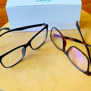 Tanlys Stylish Black and Tortoise Shell Computer Glasses